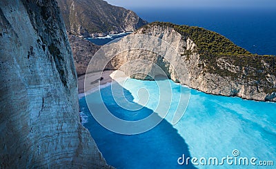 Navagio Beach, Greece, Zakynthos Stock Photo